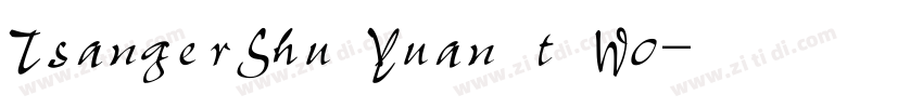 TsangerShu Yuan t W0字体转换